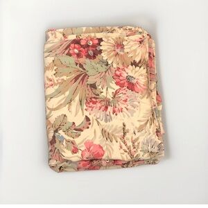 RARE Ralph Lauren *QUEEN FLAT SHEET Coastal Garden FLORAL Flower Cottage Core